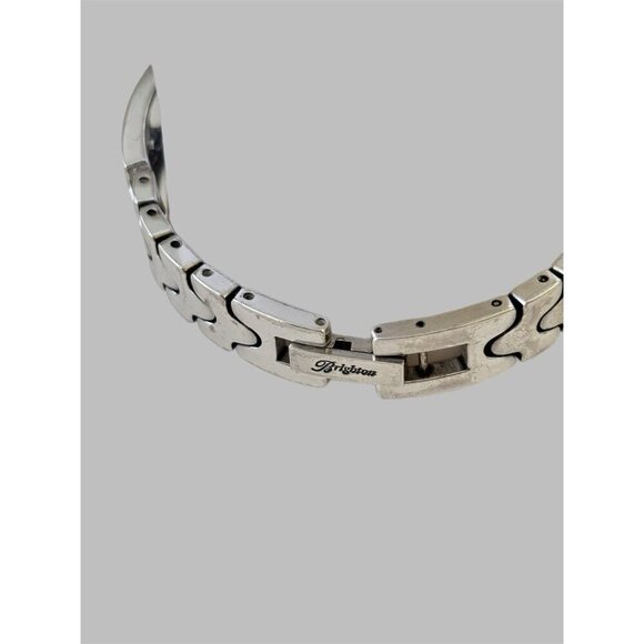 Brighton Salamanca Silver Tone Bracelet Watch New battery Lacey Look - Picture 8 of 9